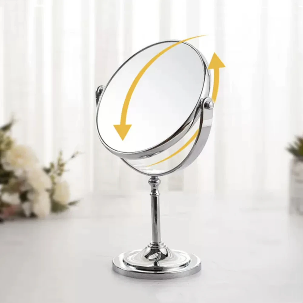 

Makeup Mirrors Black/Gold Brass 8 Inch 3x Vertical Type Desktop Cosmetic Mirror Professional Vanity Mirrors 360 Rotate Magnifier