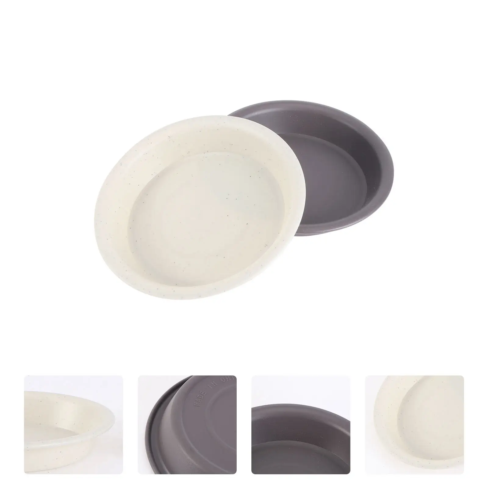 6Pcs Thickened PP Plastic Flower Pot Trays for Succulents Bonsai Indoor Outdoor Gardening Water Drainage Base Pads