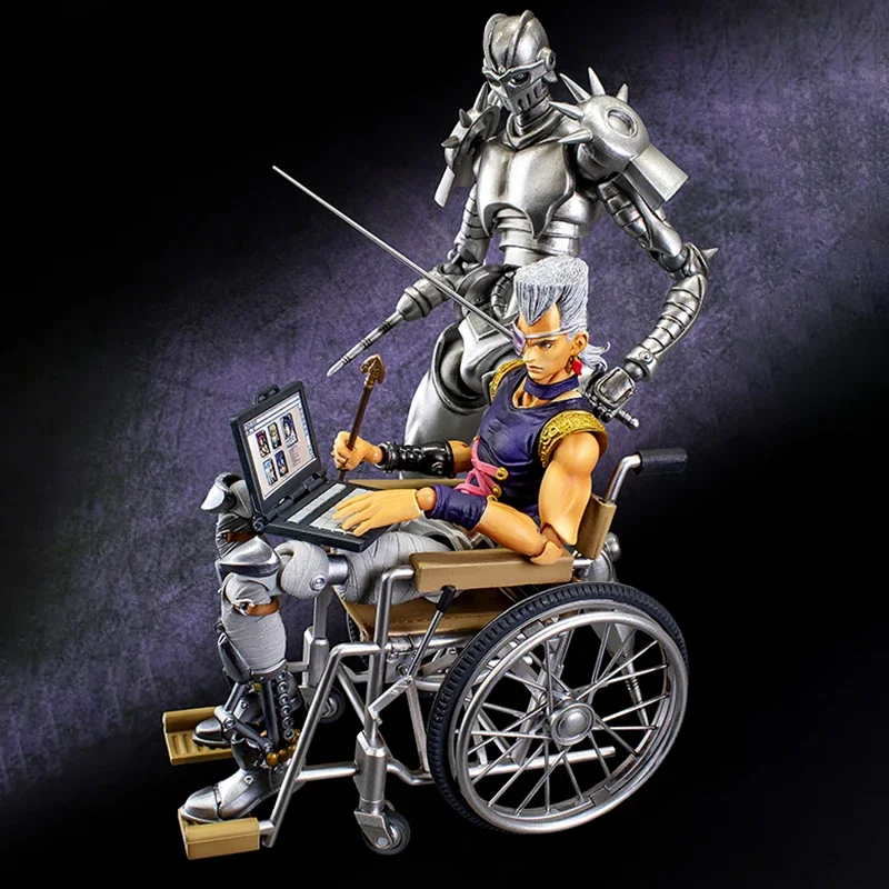 16cm Super Movable joints JOJO Adventure Jean·Pierre·Polnareff silver chariot Figures BJD DIY assemble Model Toys Collections