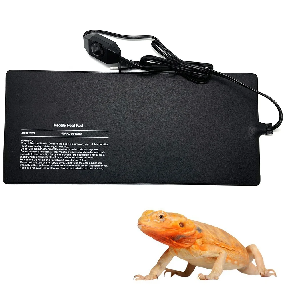 Popular Design Reptile Heating Pad Far Infrared Terrarium Heating Mat for Reptiles Waterproof for Turtles Lizards Heating Pad