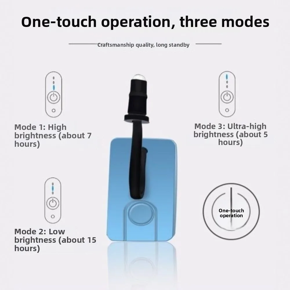 Durable Highlight Ear Picking Light Rechargeable Adjustable Lighting Angle Flashlight Led Thumb Light Earpick Supplies