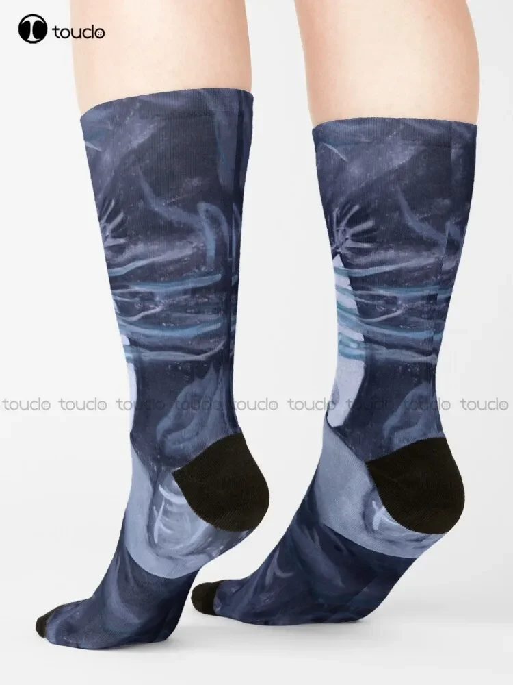 Element Of Air Socks Halloween Sock Funny Art Streetwear Colorful Cartoon Socks Christmas New Year Gift Custom Gift Unisex Adult
