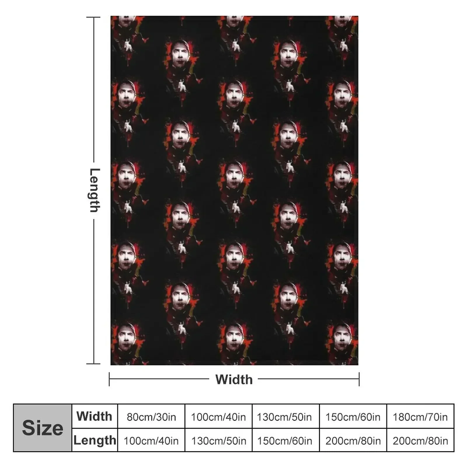 Dracula - Bela Lugosi| Perfect Gift Throw Blanket anime Personalized Gift Luxury St Single Luxury Throw Retros Blankets