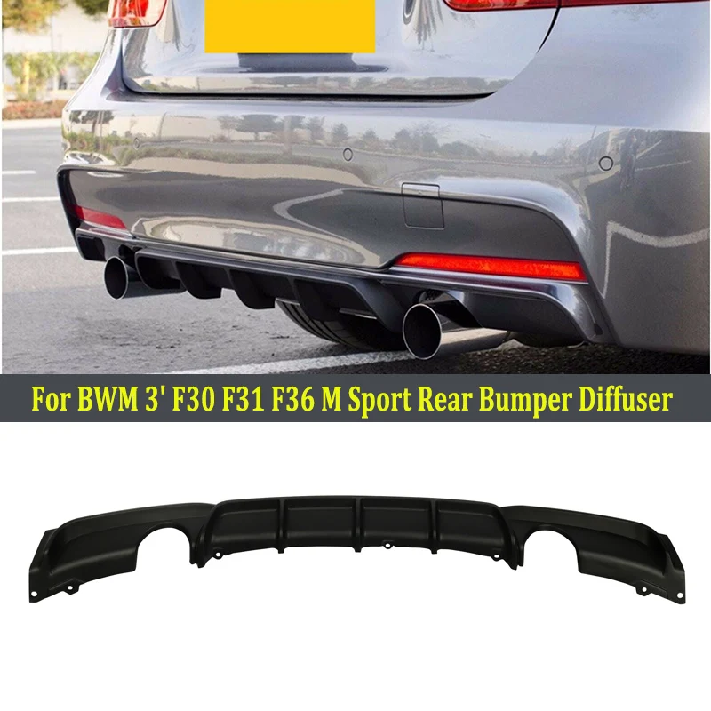 

For BMW F30 F31 Diffuser Rear 320i 325i 328i 335i M Sport Style 2012-2018 Boot Exhaust Guard Spoiler Plate Splitter Accessories