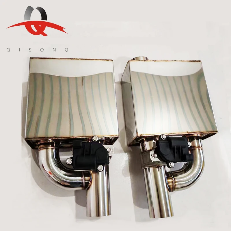 High Quality Rectangular Electric Valvetronic Exhaust Muffler With Remote Control New Condition