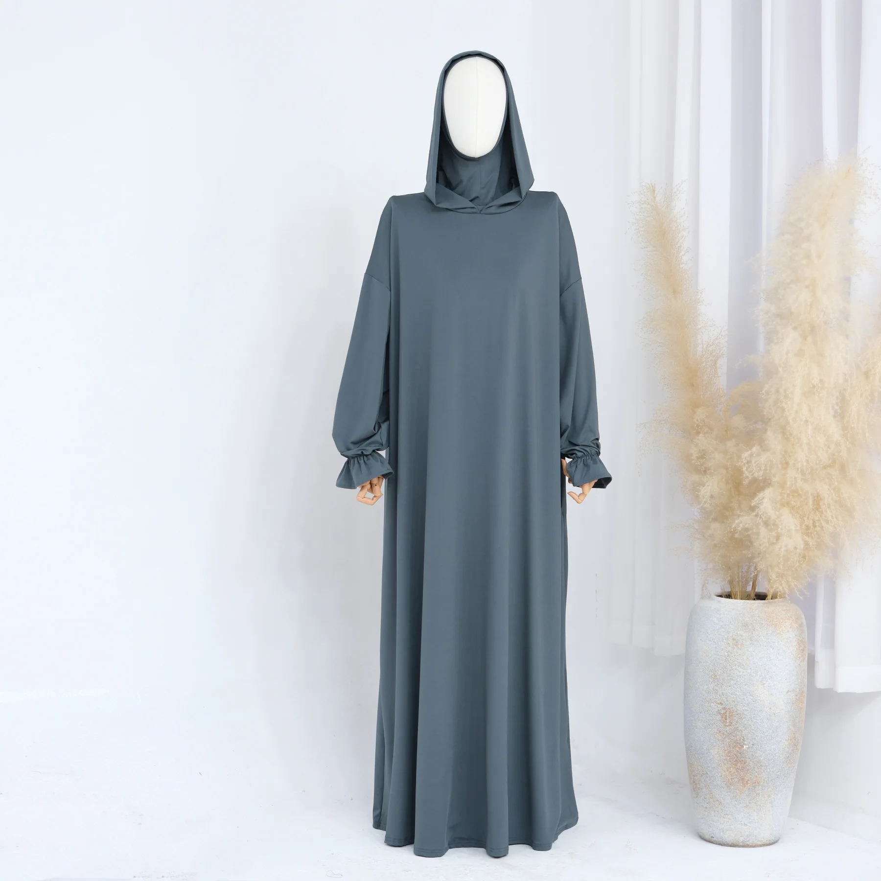 Eid djellaba com capuz abaya muçulmano feminino vestido longo dubai kaftan islam roupas árabe robe caftan marocain femme vestidos jalabiya