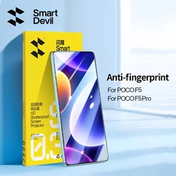 SmartDevil 2 pezzi protezione schermo per Xiaomi POCO F6 F5Pro M6Pro vetro temperato per POCO M4 Pro 5G X3 NFC HD anti raggi blu