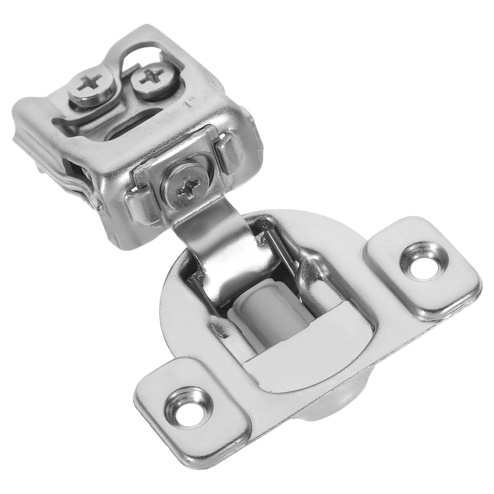1Set Stainless Steel Soft Close Cabinet Hinges Full Overlay Concealed Damping Hinge for Kitchen Cabinets Frameless Framed Doors