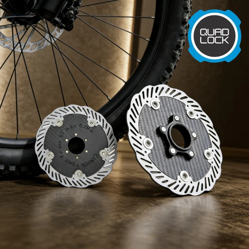 

【QUAD LOCK】140/160 мм карбоновый плавающий тормозной ротор с центральным креплением | Высокопроизводительный дисковый тормоз для MTB, для эндуро и трейл-райдинга