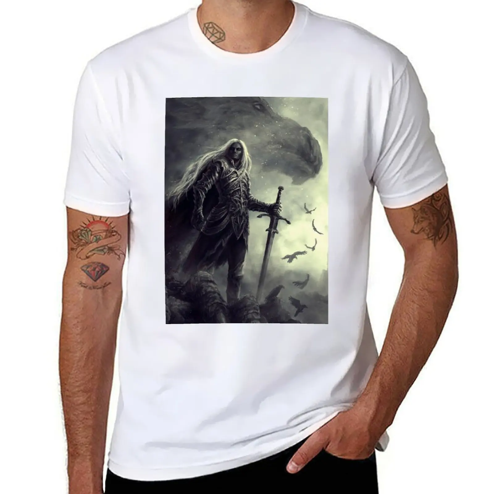 

Anomander Rake - Malazan T-Shirt Soft Basic Cotton Short Sleeve Tee