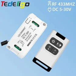 433 mhz Light Dimmer remote control Switch DC 5V-30V 10A Adjustable Brightness Controller For LED Strip Light motor exhaust fan