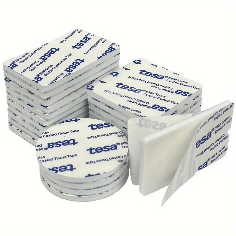 10/30pcs Tesa Double Sided Foam Pads Extra Strong Adhesion Heat Resistant No Residue for Wall Car Interior Socket Fixing