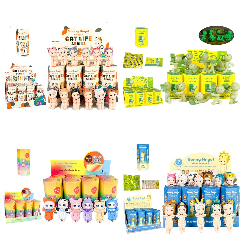 

Sonny Angel Smiski Hippers Blind Box Anime Figures Collection Mini Toys for Childrens Birthday Random Gift Cheap and Cute Things