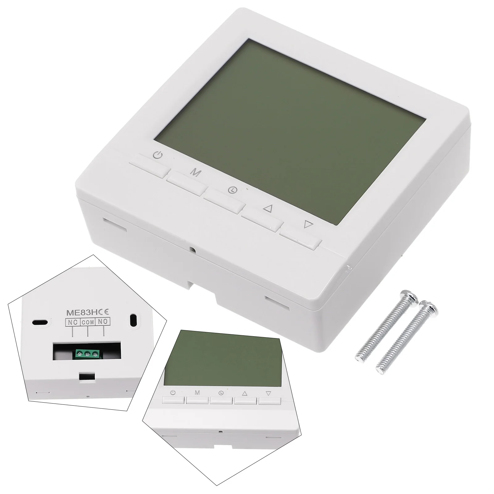 Digital Programmable Thermostat with LCD Interface for Gas Heating and Built-in Sensor for Consistent Room Climate Control