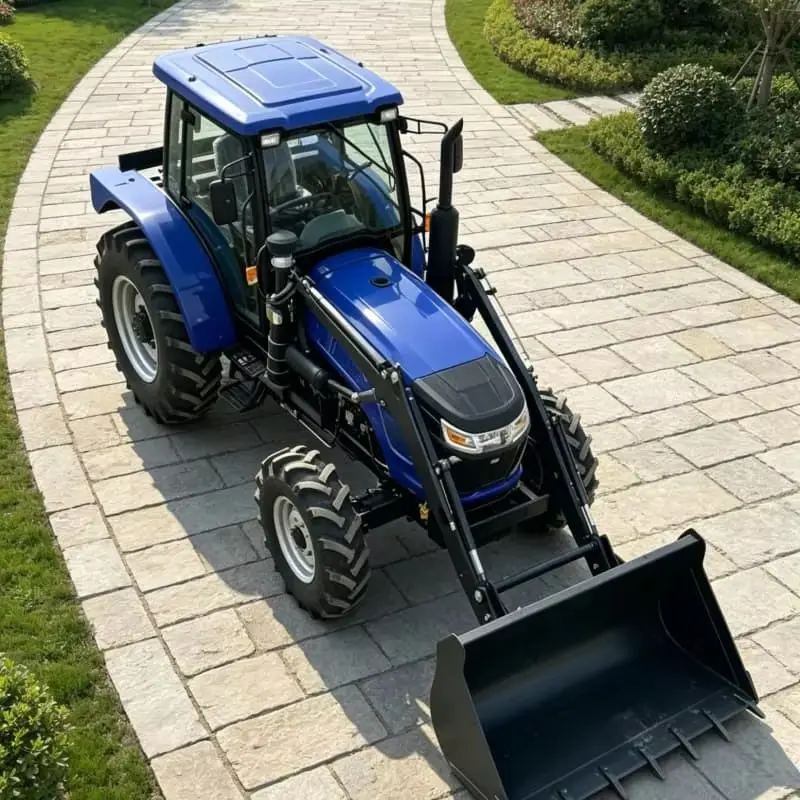 Customized 2026 Hot-selling Deep Tilling Four-wheel Rotary Cultivator, High Horsepower Mini Wheeled Tractor