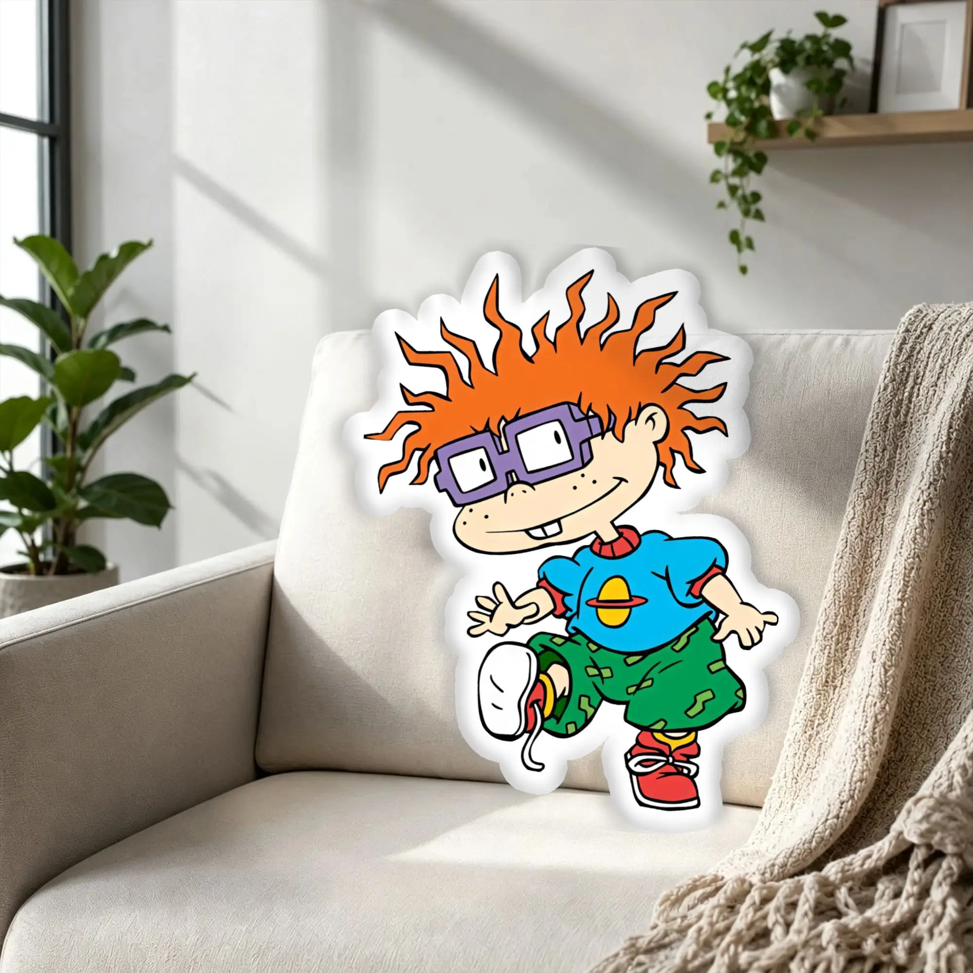Customized Super Funny R-Rugrated Cartoon Hot Throw Pillows Stuffed Soft Comic Japan Plush Cushion Pillow for Bed Sofa