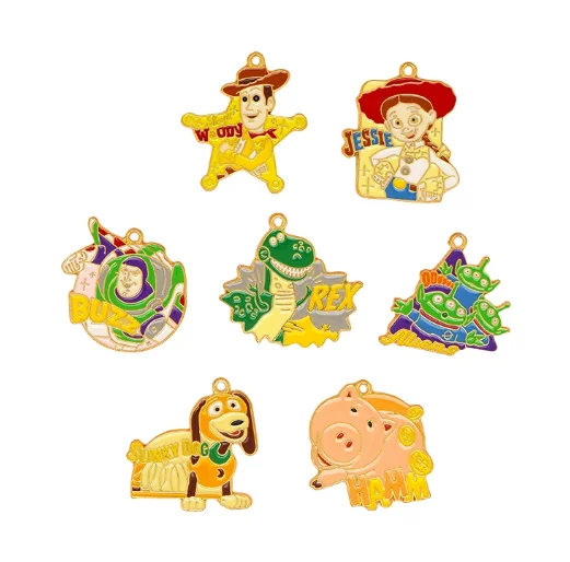 10 pcs Cartoon Charms Enamel Charms Pendants for Jewelry Making Necklaces Earrings Braceltes DIY Crafts Gifts