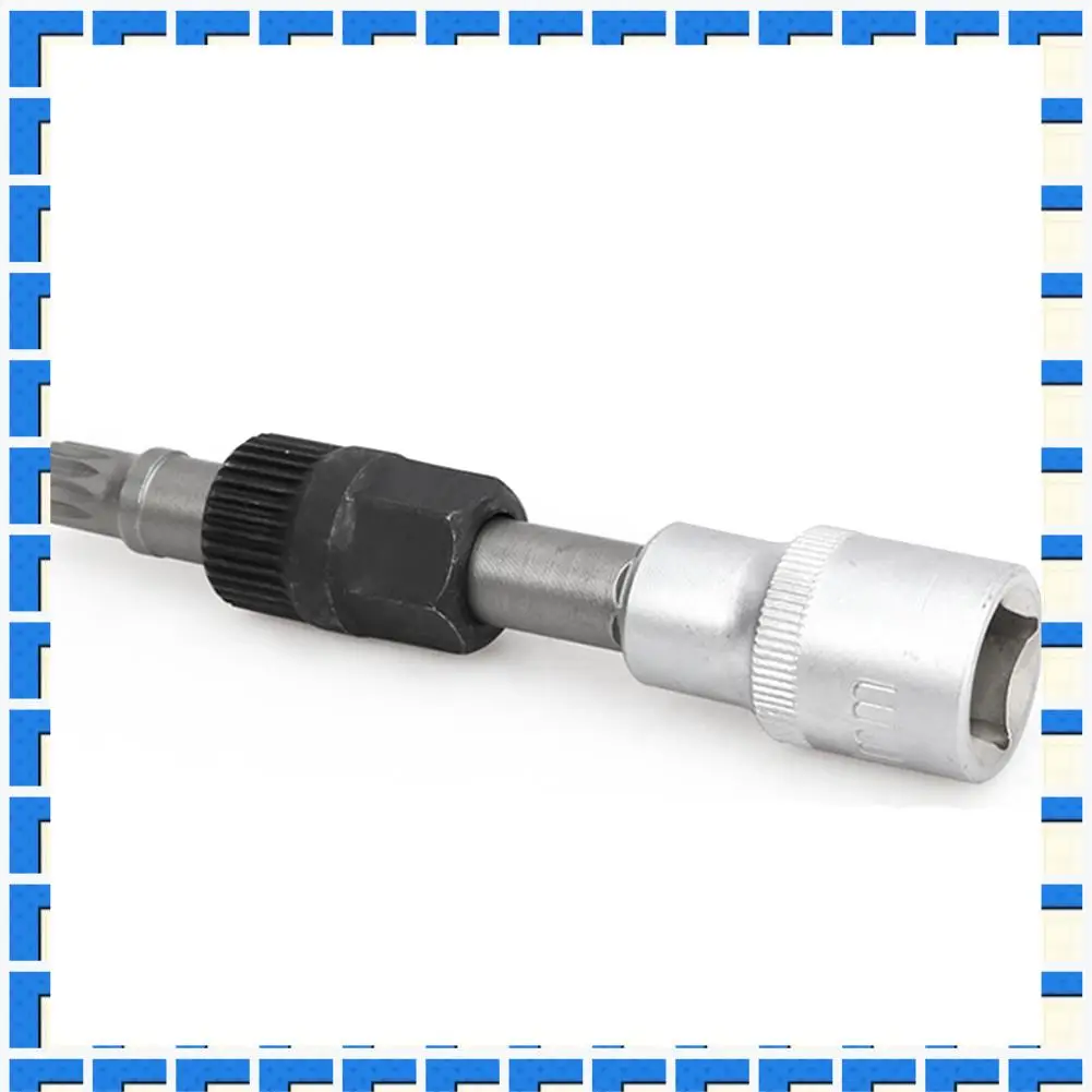 

ABNG Alternator Pulley Socket Drill Bit With 33 Teeth Tool Alternator Pulley Center-Bolt Remover Socket Wrench