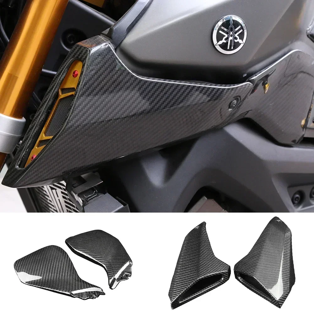 

MT-09 Motorcycle Carbon Fiber Air Intake Cover Tank Side Panels Guard Fairing Kits For YAMAHA MT09 FZ09 MT FZ 09 2013-2020 2019