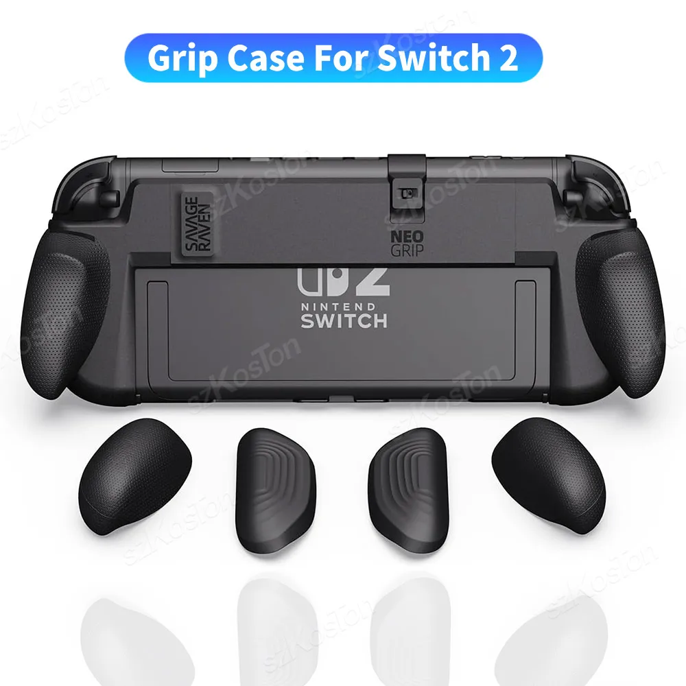 

For Switch 2 Games Console NeoGrip with Replaceable Ergonomic Grip Protective Case Hard Shell Grips for Switch2 Accessories