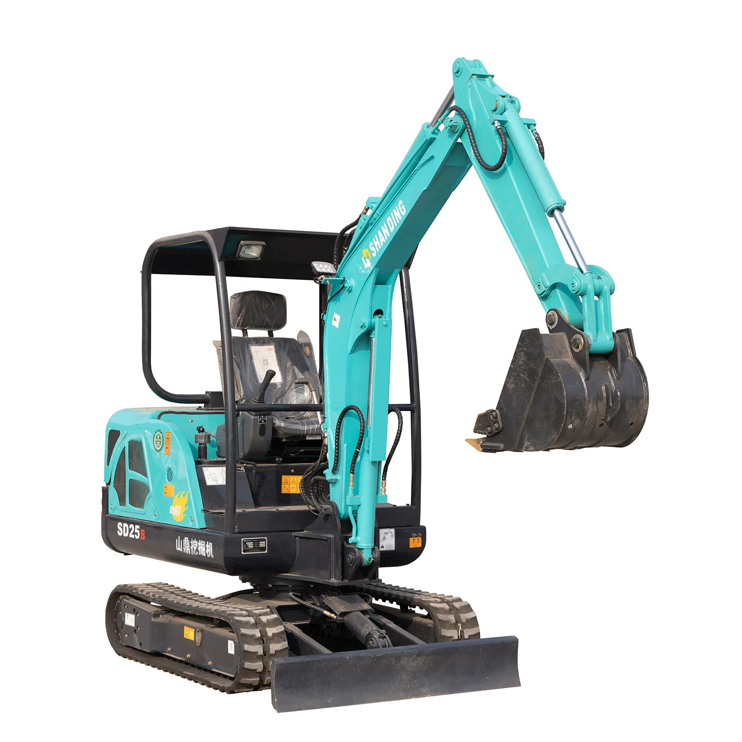 Shandong Shanding For Garden Farm Planting Trees Earth-Moving Hot Sale 2.5 Ton Mini Excavator Digger