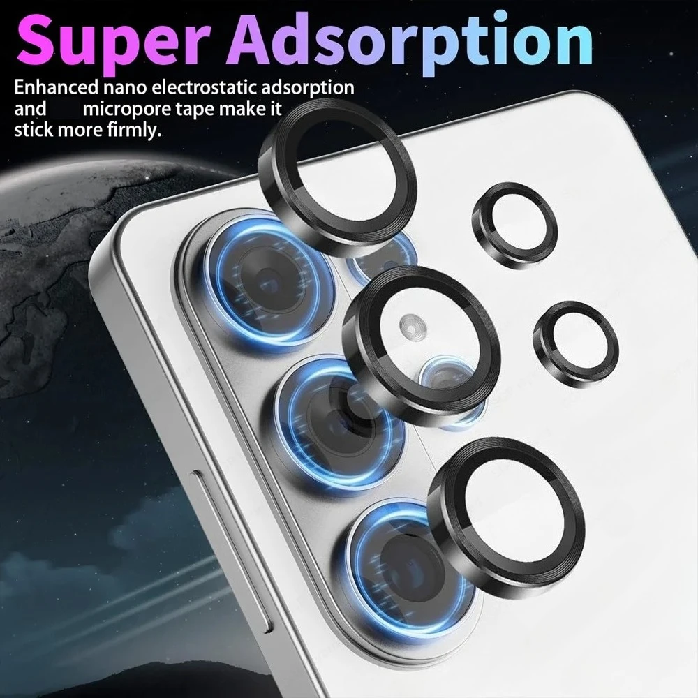 

For Samsung Galaxy S26 Ultra 5G Back Lens Ring Metal Glass Cover For GalaxyS26Ultra S26Ultra 3D Camera Protector Cap