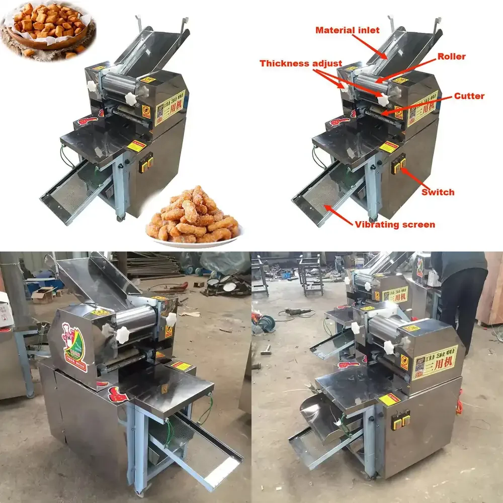 

Customizable popularAutomatic Chin Chin Rice Strips Cutting Indian Namak Para Making Machine Dough Cutter Machine