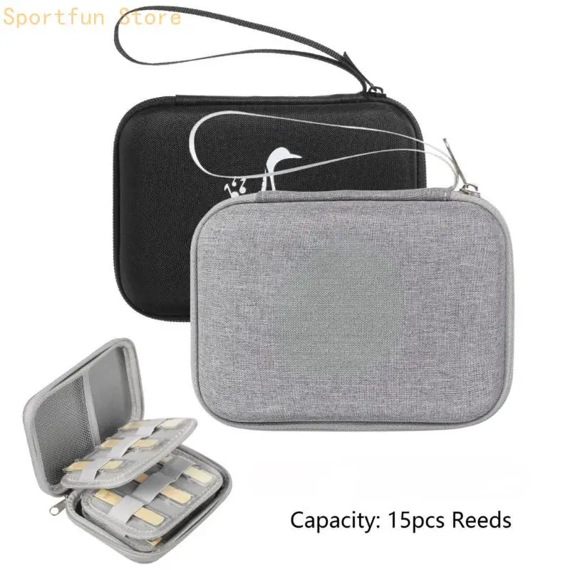 Saxphone Carrying Case with Mesh Pocket Portable Zipper Bag Waterproof Clarinet Box for Hold 15 X7JD