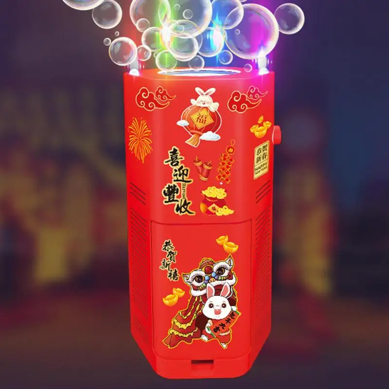 

Portable Fireworks bubble machine bubble blower on the ground electronic automatic landing Spring Festival gift New Year toys