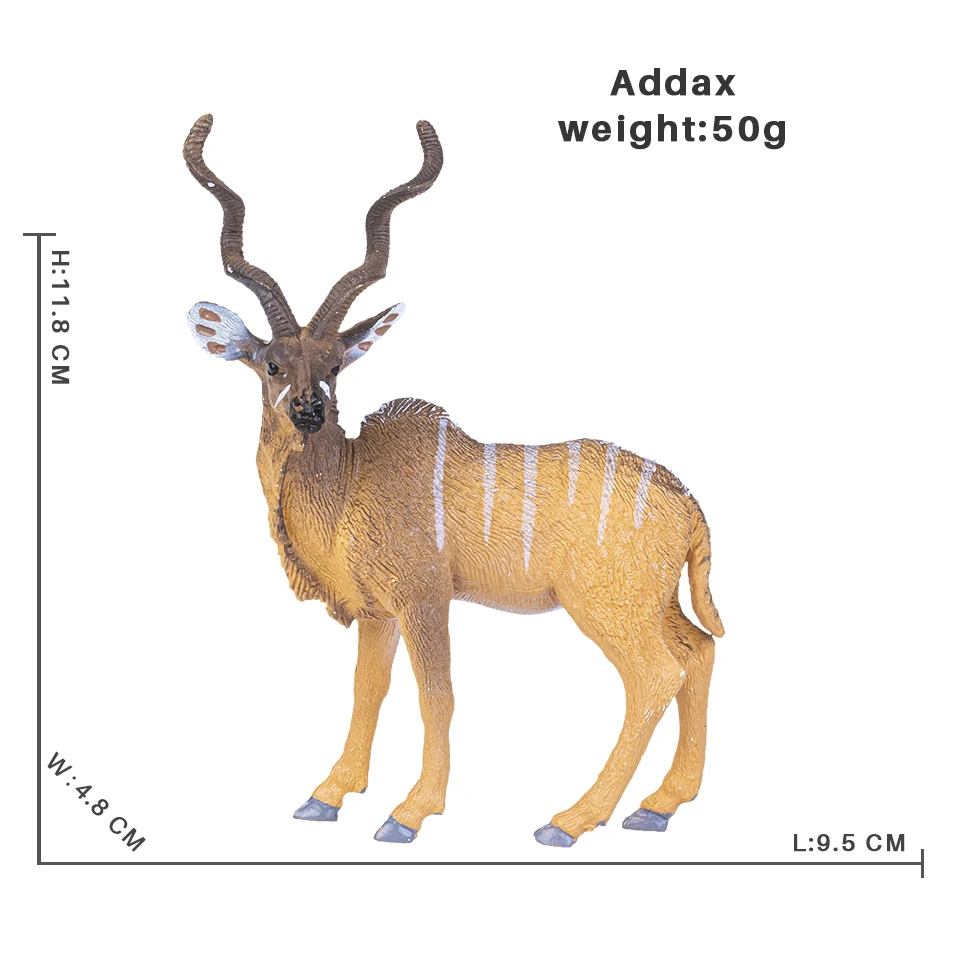 Solide Simulation wilde Zoo Tier Antilope Giraffe Panda Schwein Modell Action figuren Elefant Tiger Figuren Spielzeug für Kinder – Detail 15