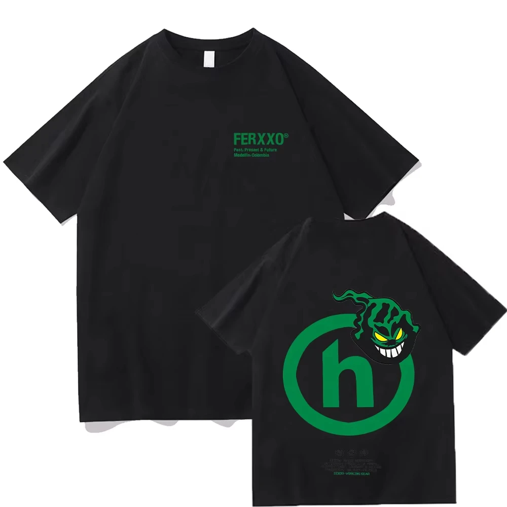 

Feid FERXXO Logo T-Shirt T Shirts Men's Women Hot Sale Casual Tees Clothes Oversized T-shirt Y2K Short Sleeve Unisex Cotton Tops