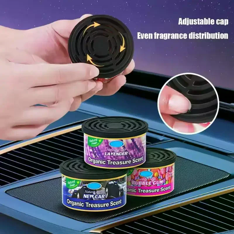 Car Aromatherapy Perfume Air Freshener Fragrant Wood Canned Essential Oil Long-Lasting Deodorant Fragrance Bedroom Ornaments