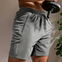UETEEY Summer Shorts Men Gym Sport Running Squat Fitness Workout Man Short Pants Breathable Quick-drying Drawstring Mens Shorts 4