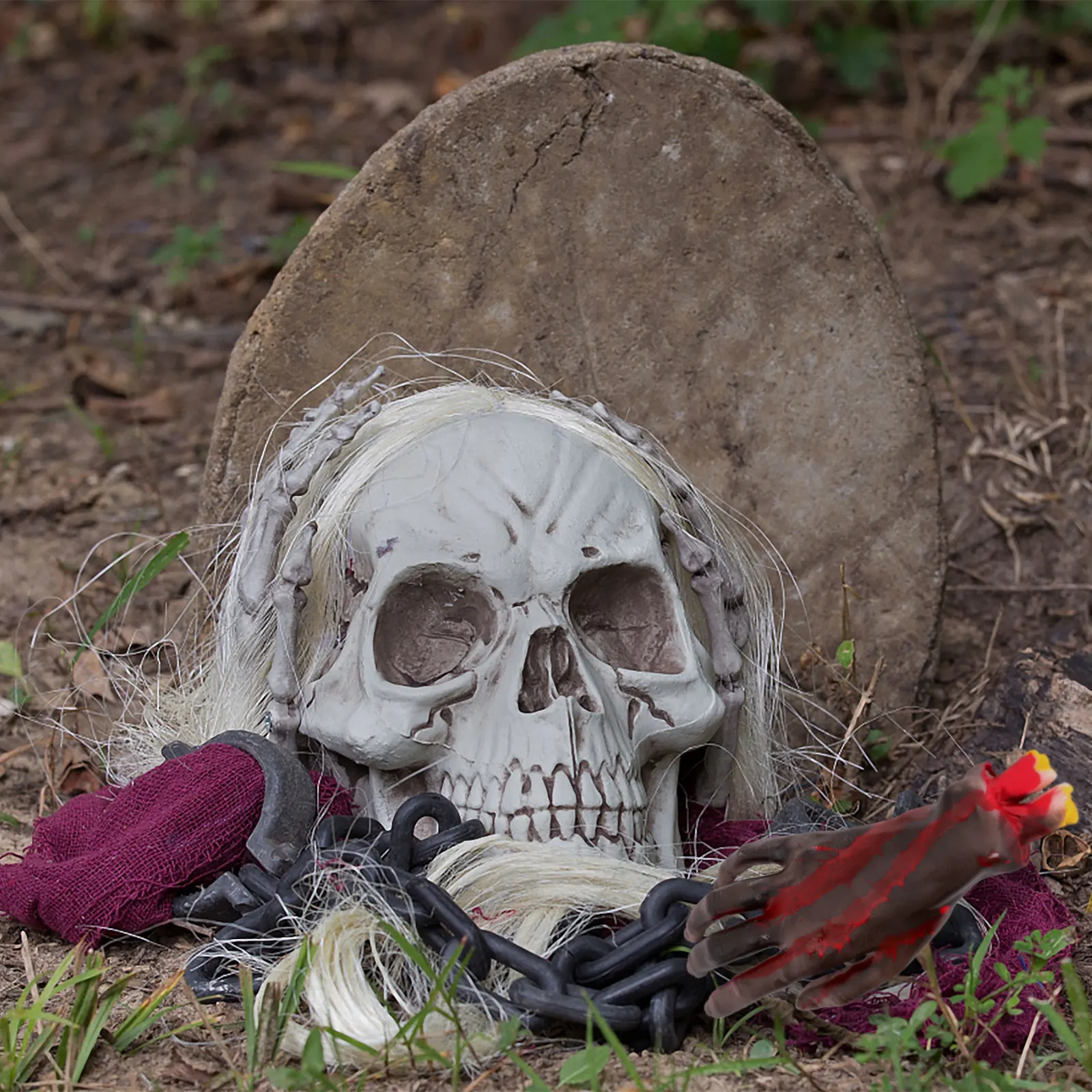 Sztuczne rekwizyty rąk Realistyczne plastikowe dekoracje na Halloween Dowcip Martwe ręce Straszne przedstawienie sceniczne Dom duchów Bar Impreza