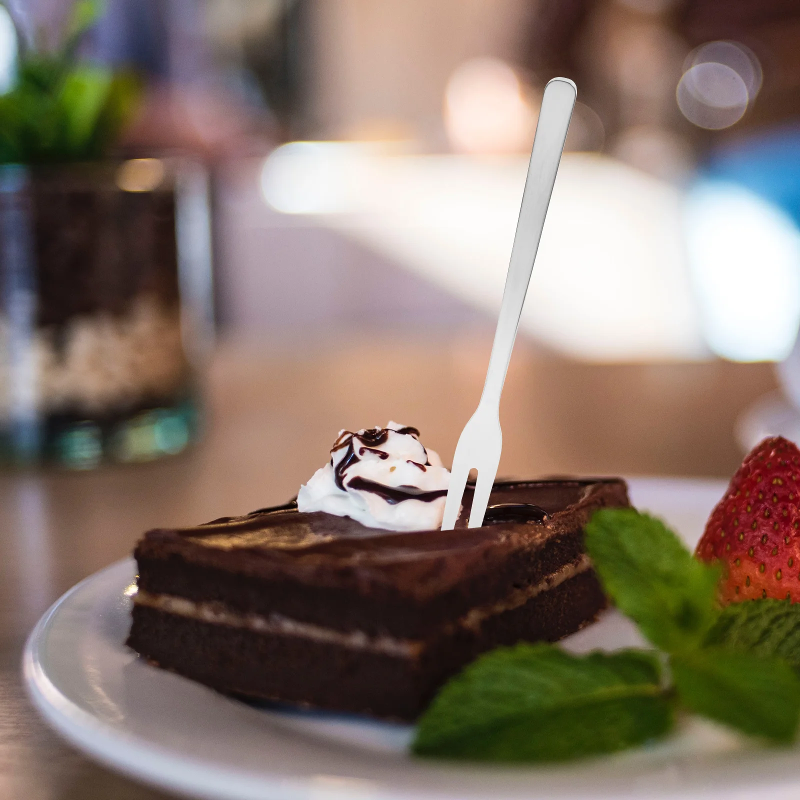 

8Pcs Small Forks Stainless Steel Appetizer Dessert Salad Party Silverware Stainless Steel Forks