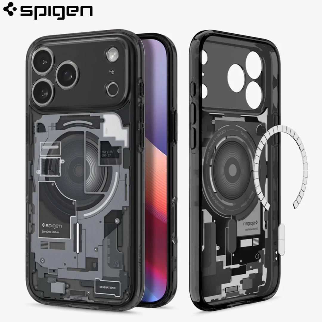 Spigen Ultra híbrido Magfit Zero One diseños funda de teléfono magnética para iPhone 17 ProMax Air 17Pro para Magsafe cubierta de carga inalámbrica