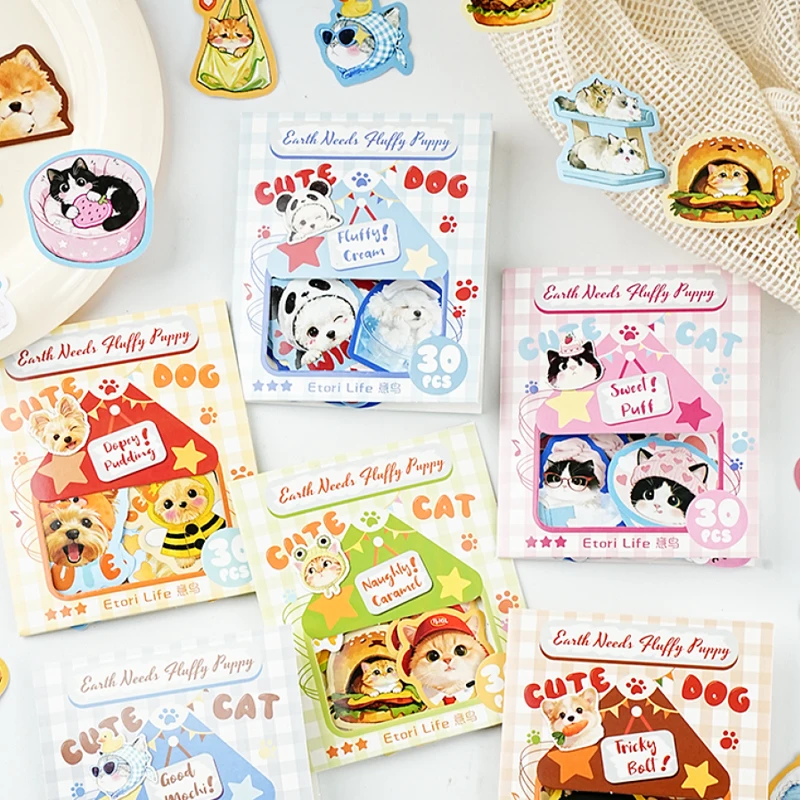 

Набор стикеров Mr.Paper, 3 упаковки, серия «Вечеринка с милыми питомцами», кавайные наклейки с кошками и собаками для дневников, скрапбукинга, декора конвертов и чехлов для телефонов