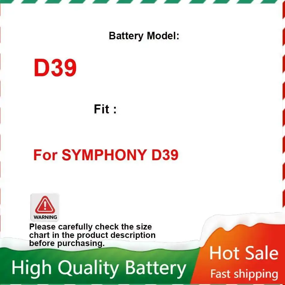 

Сменный аккумулятор премиум-класса для мобильного телефона Symphony D39 1000 мАч