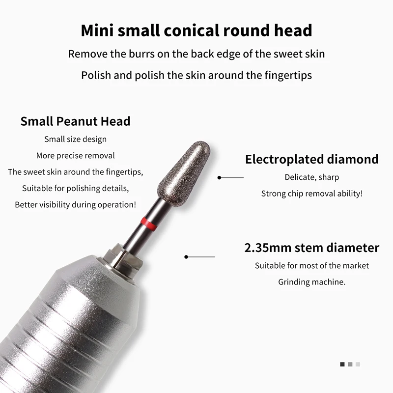 Professional Electric Nail Drill - Tungsten Steel Grinding Head for Manicure and Pedicure