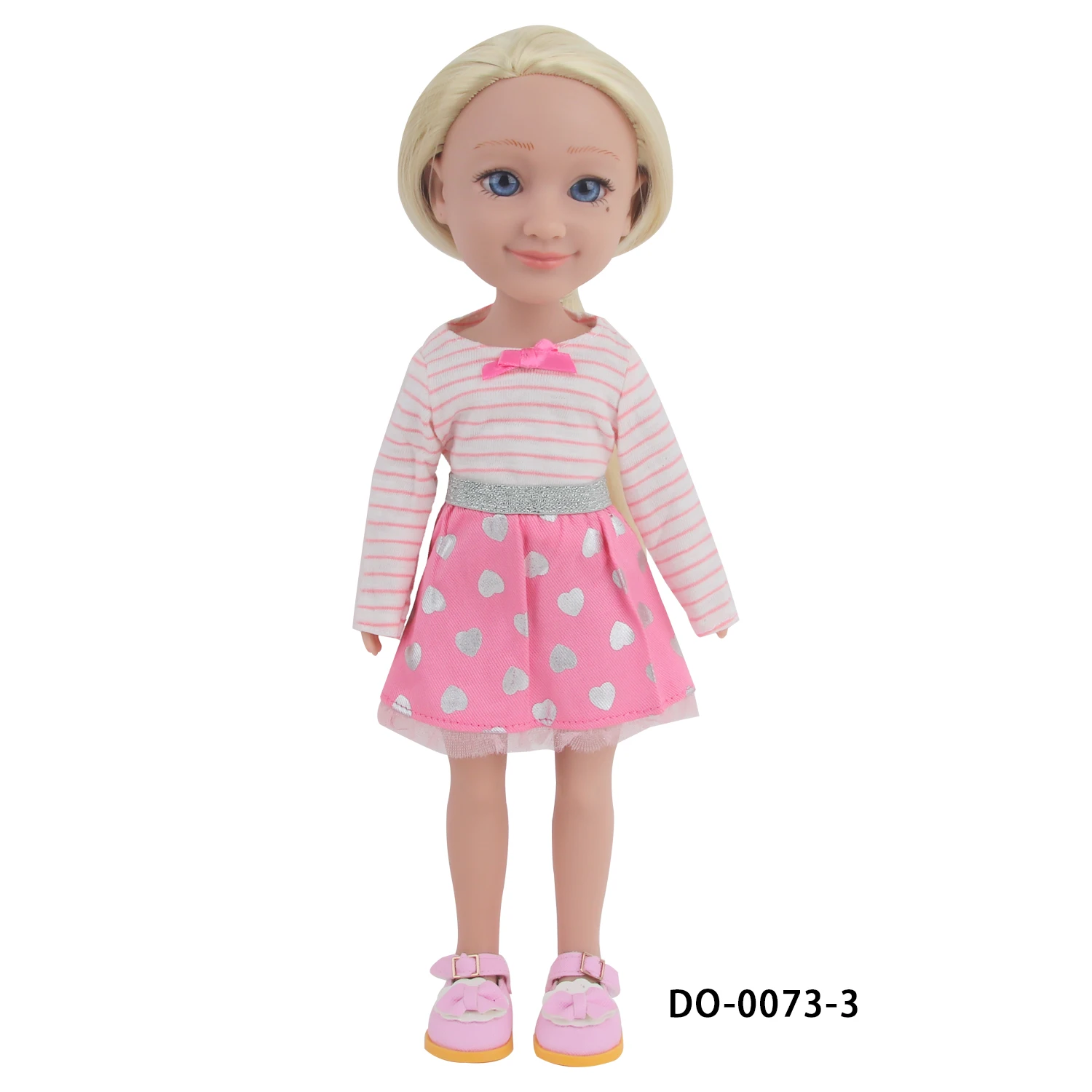 14 Inches Can Stand Baby Girl Dolls 35CM Girl Dolls With Smooth Golden Long Hair,Blue Eyes For Girls Toy Toddler Birthday Gift