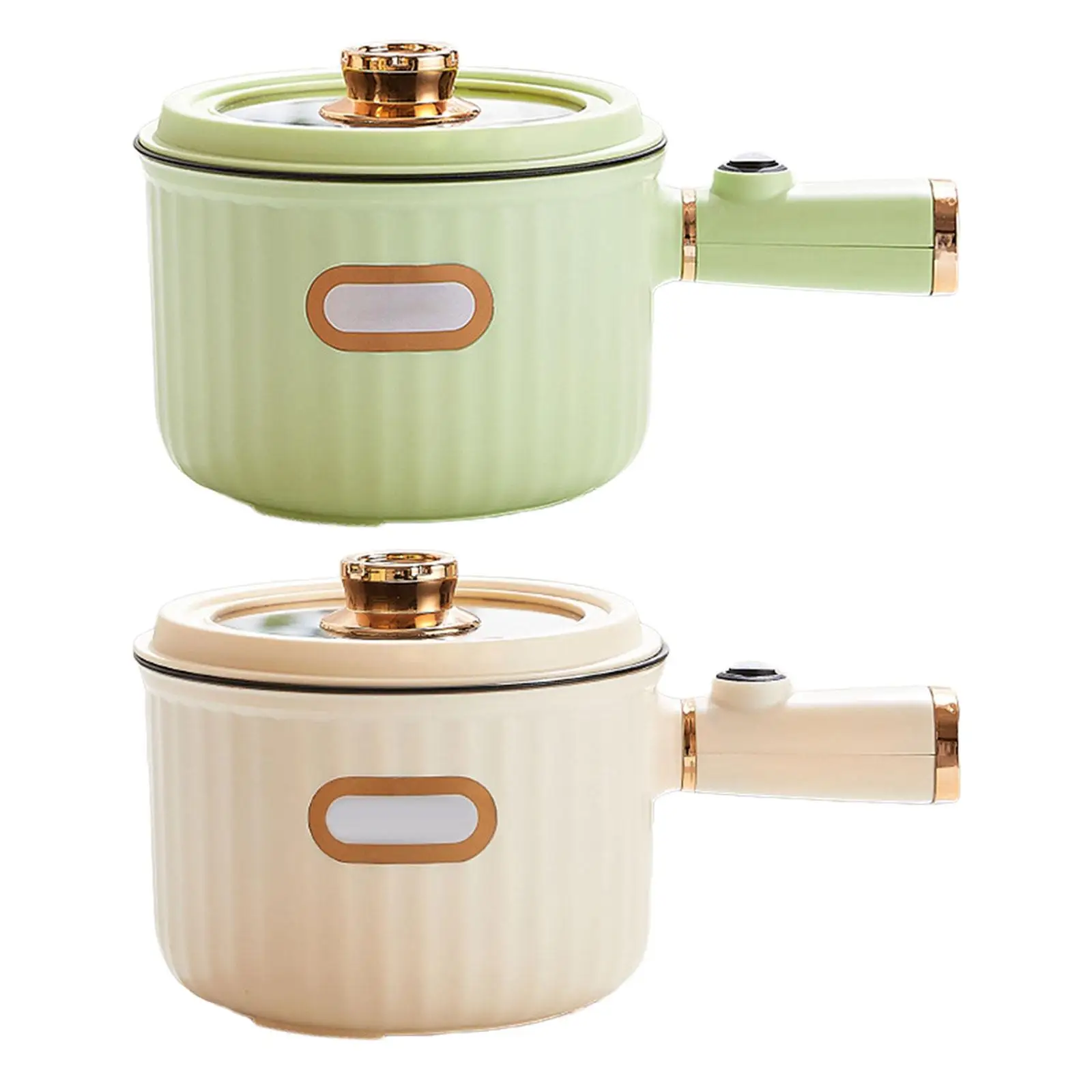 Electric Cooker 1.6L 2 Gear Electric Skillet for Oatmeal Dumpling Ramen