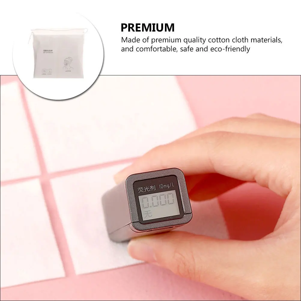 200 個伸縮性メイク落としパッドソフトコットンメイクパッド快適な洗顔アクセサリーフェイスクリーンパッド