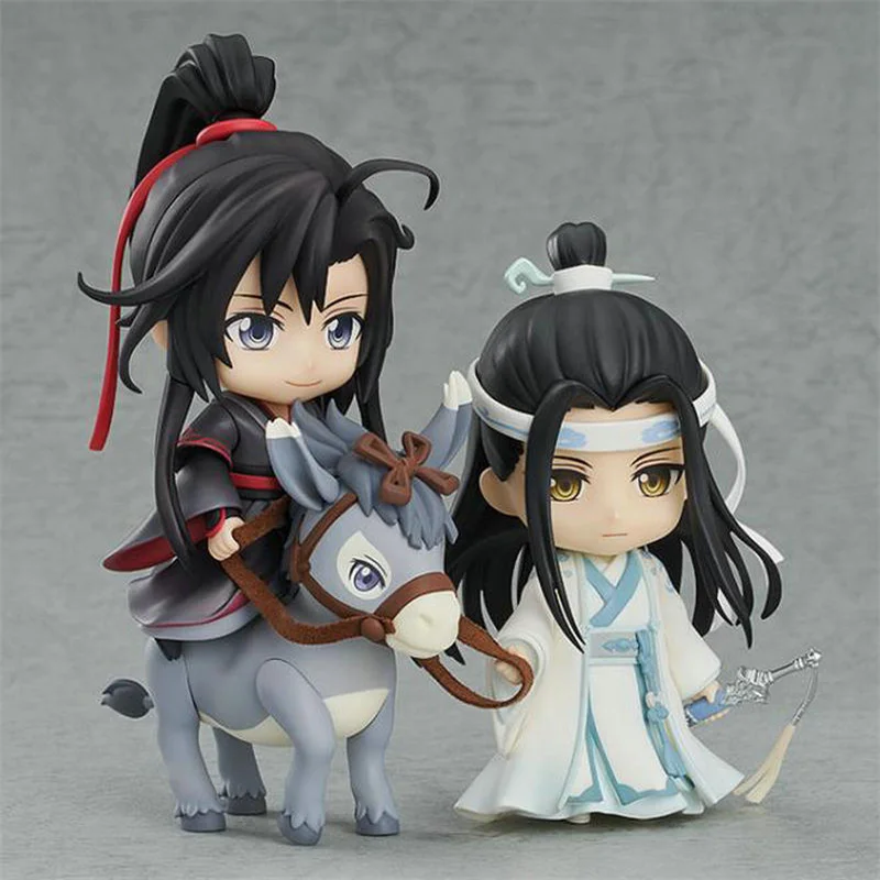 Grandmaster Of Demonic Cultivation Anime Figtures Wei Wuxian Lan Wangji Lovely Mini Sculpture Model Peripheral Decoration Gift