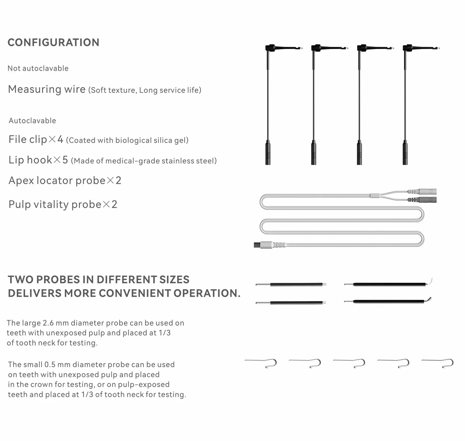 أجهزة تحديد المواقع الأصلية Ai-Pex Demtal Endodonitc Apex مع قياس مكتشف قناة الجذر لاختبار اللب