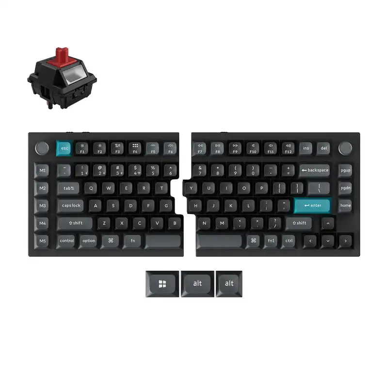 Keychron Q11 Ultra 8K Split Wireless Custom Mechanical Keyboard 2.4GHz 8000 Hz polling rate all-aluminum body