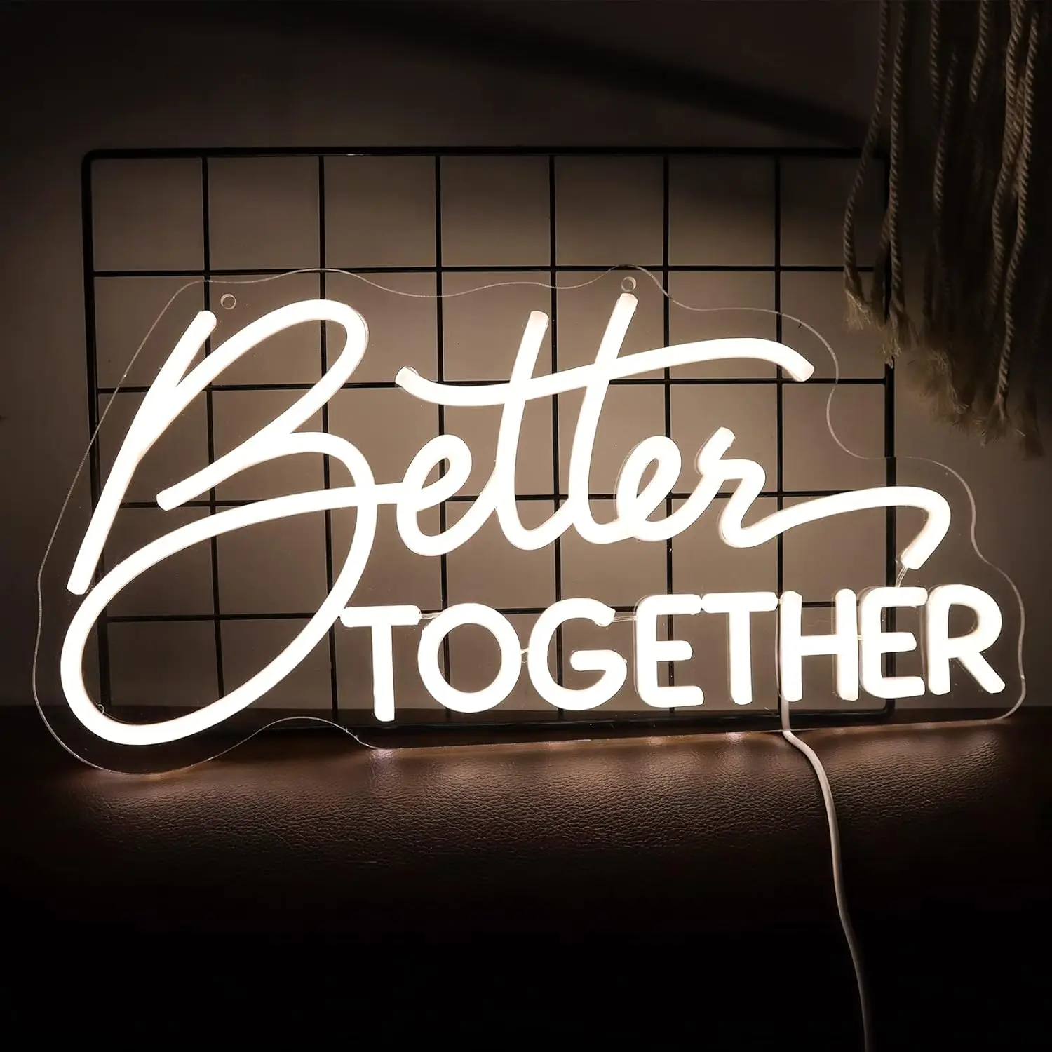 

Better Together Neon Signs LED Neon Lights for Wedding Decoration Engagement Party Home Bedroom Wall Decor Family Birthday Gift
