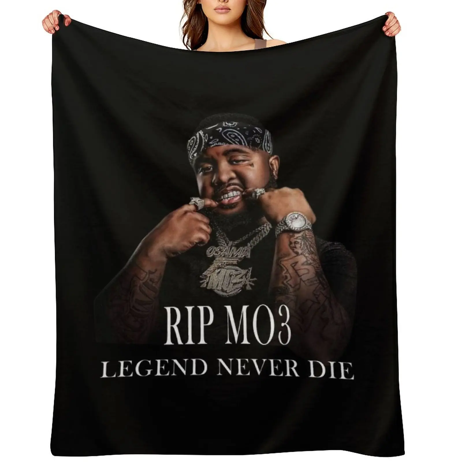 

Don broco rip mo3 Shirt Osama Album Legend Never die T-Shirts Gift For Fans, For Men and Women, Gift Mother Day, F Throw Blanket