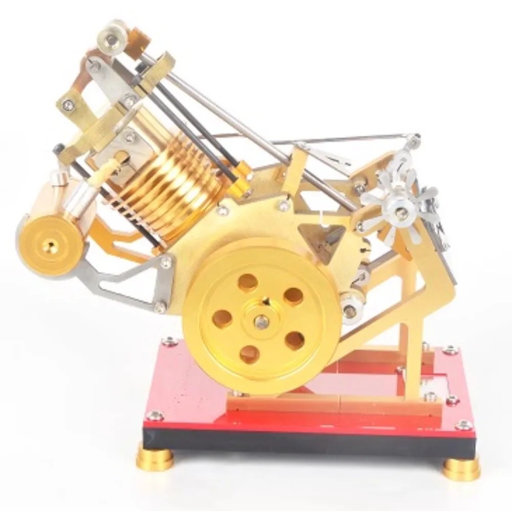 

Модель генератора Стирлинга Металлическая модель Наука Физика Эксперимент Учебное пособие с воздушным охлаждением Модель одноцилиндрового двигателя Стирлинга