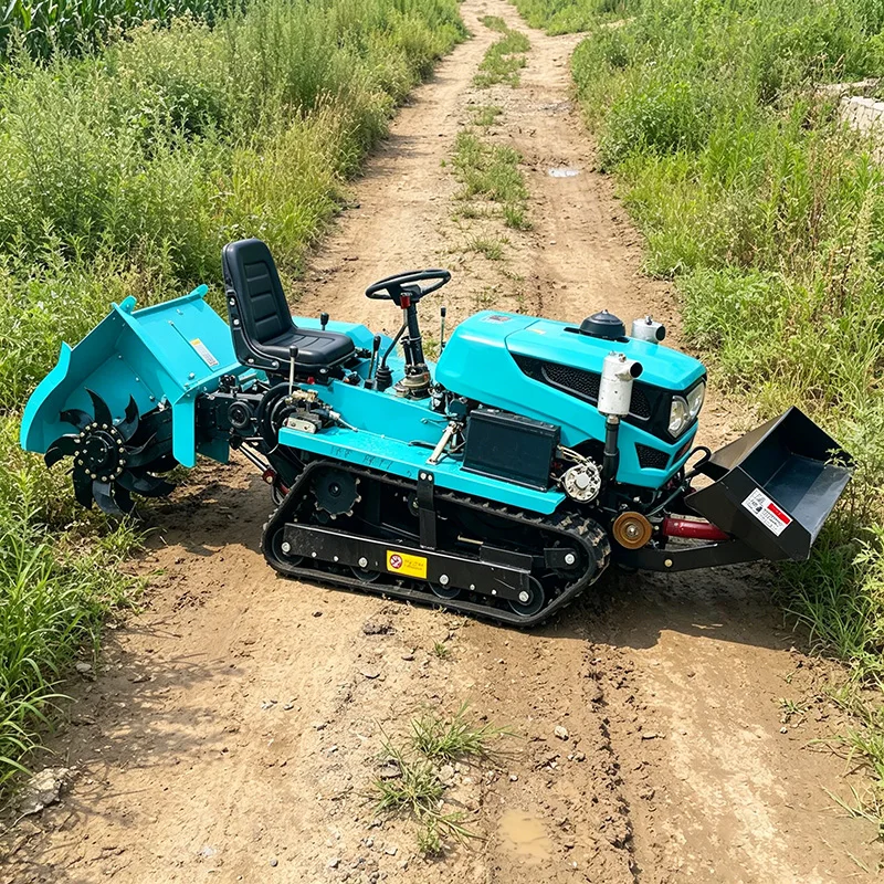 

Customized Ride-On Farm Tractor Equipped with Full Set: Rotary Tiller, Micro Tiller, Crawler Type and Cultivator