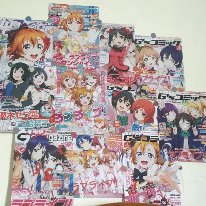 20pcs/set Kawaii Anime Wall Stickers Love Live! Poster Honoka Kousaka Kotori Minami  Dormitory Stationery Sticker Posters Gift